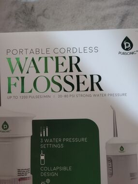 Pursonic Portable Cordless Water Flosser - White/Green